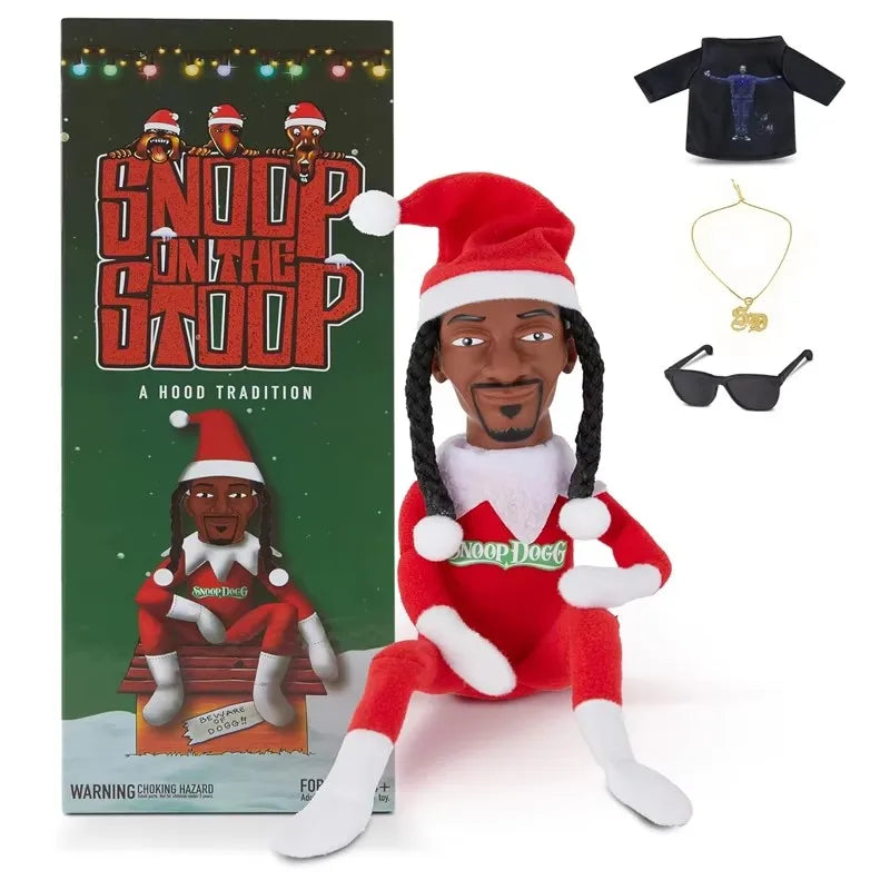 Snoop Dogg Snoop on The Stoop 2025 Christmas Elf, Shelf Decor 12”  Christmas Doll Collectible Figurine Christmas Gift