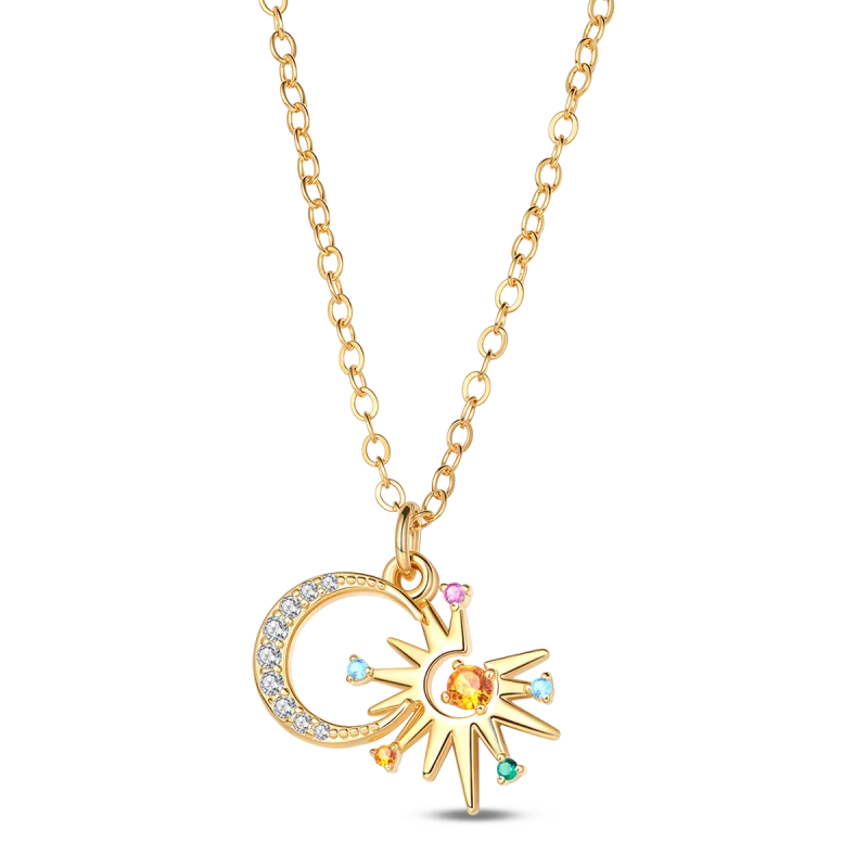 Hot Sale Original 925 Sterling Silver Colorful Bow Tie Necklace Red Heart Pendant Round Necklace Classic DIY Fine Christmas Gift