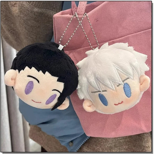Jujutsu Kaisen Plush Pendan Gojo Satoru Dolls School Bag Pendants Geto Suguru Cute Soft Stuffed For Kid Christmas