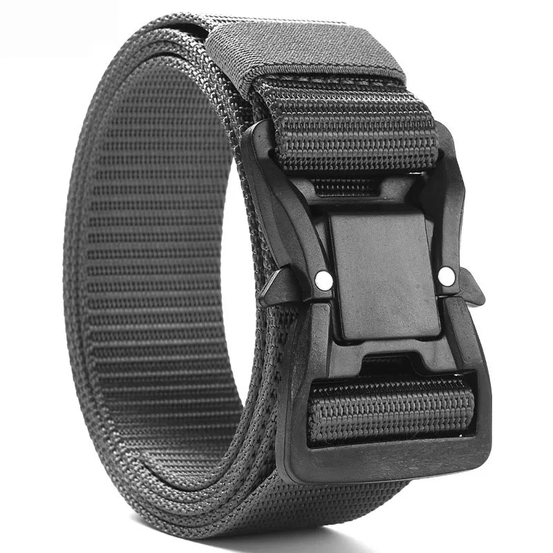 Plus Large LONG Size 125 140 160 180cm Men's Belt Canvas Multi-functional Tactical Quick Release Magnetic Alloy Buckle Belts