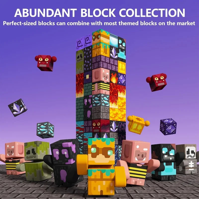 100 PCS Magnetic Building Blocks Toys For Kids Stacking Magnets Constrution Set STEM Montessori Sensory Toys Christmas Gift