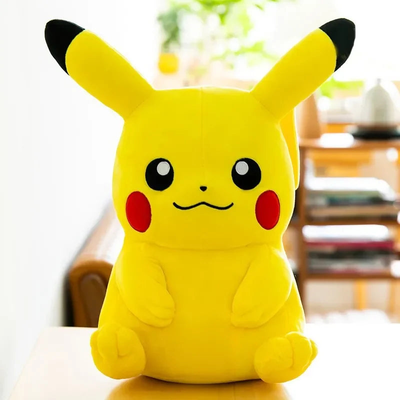 2025 20cm Pokemon Stuffed Plush Toys Kawaii Pikachu Raichu Jenny Turtle Anime Doll Kids Birthday Christmas Gift
