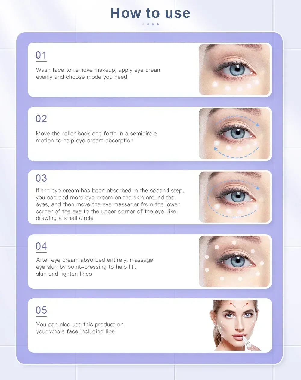 Electric Eye Massager EMS Microcurrent Skin Lifting Reduce Eye Wrinkles Remove Dark Circles Hot Vibration Beauty SkinCare Device