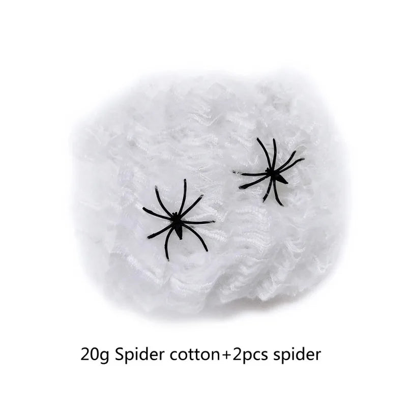 Super Giant Stretchy Cobweb Spider Web Decor Ideal for Halloween Party Haunted House Scary Props Horror Yard Outdoor Decoration