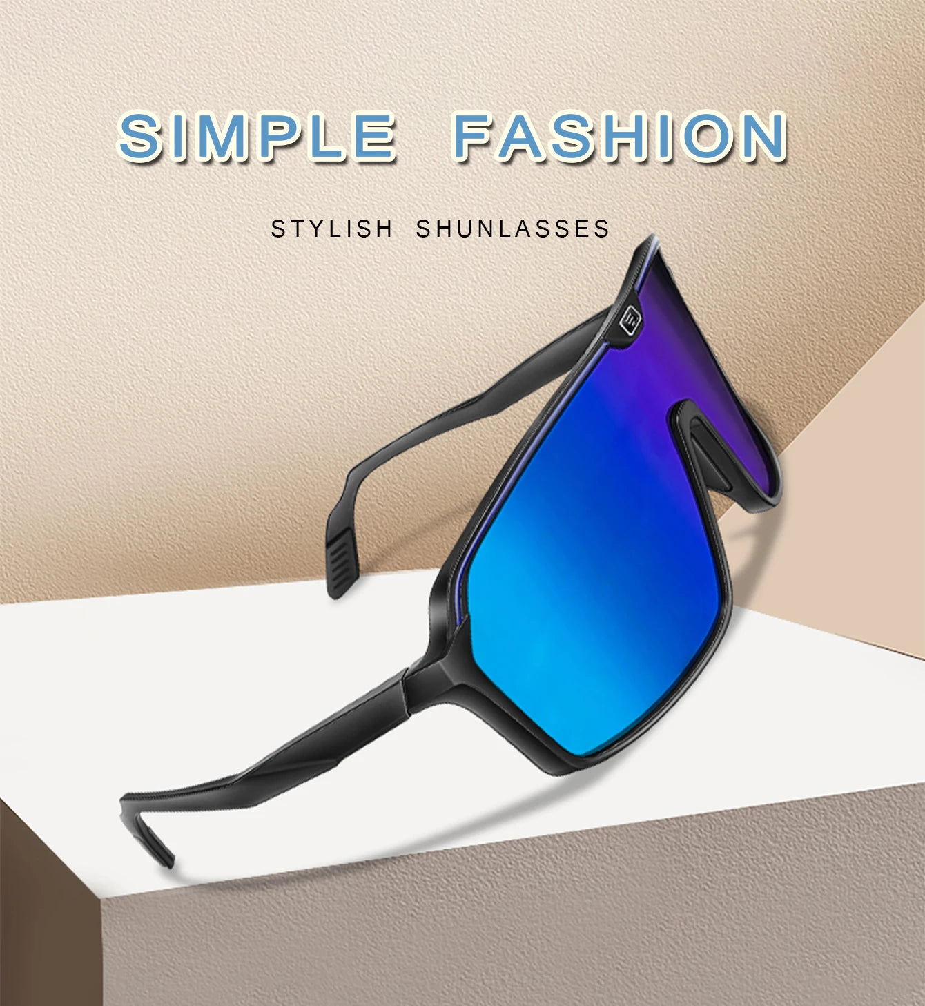 Large Frame Fishing SunGlasses for Men Women Outdoor Sports Windproof Cycling Camping Hiking Driving  Eyewear UV400