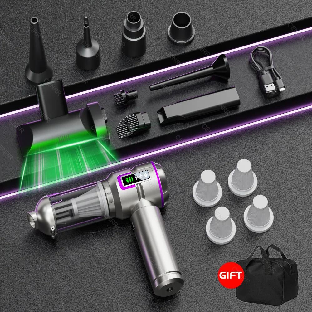 New Car Vacuum Cleaner 998000PA Mini Cordless Powerful for Home Handheld Blower Car Cleaner Portable Car Vacuum Cleaner