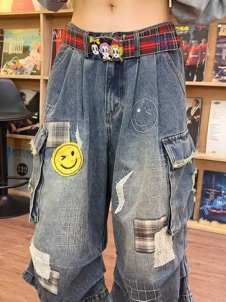 Summer Women Tomboy Jorts Harajuku Cargo Jean Shorts 2000s Japanese Denim Pants Y2K Streetwear High Street Korean Fashion New