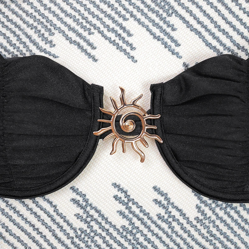 Sexy Micro Bikinis 2025 Women Halter Brazilian Bikini Set Female Pleated Swimsuit New Triangle Swimwear Beach Wear Bathing Suit