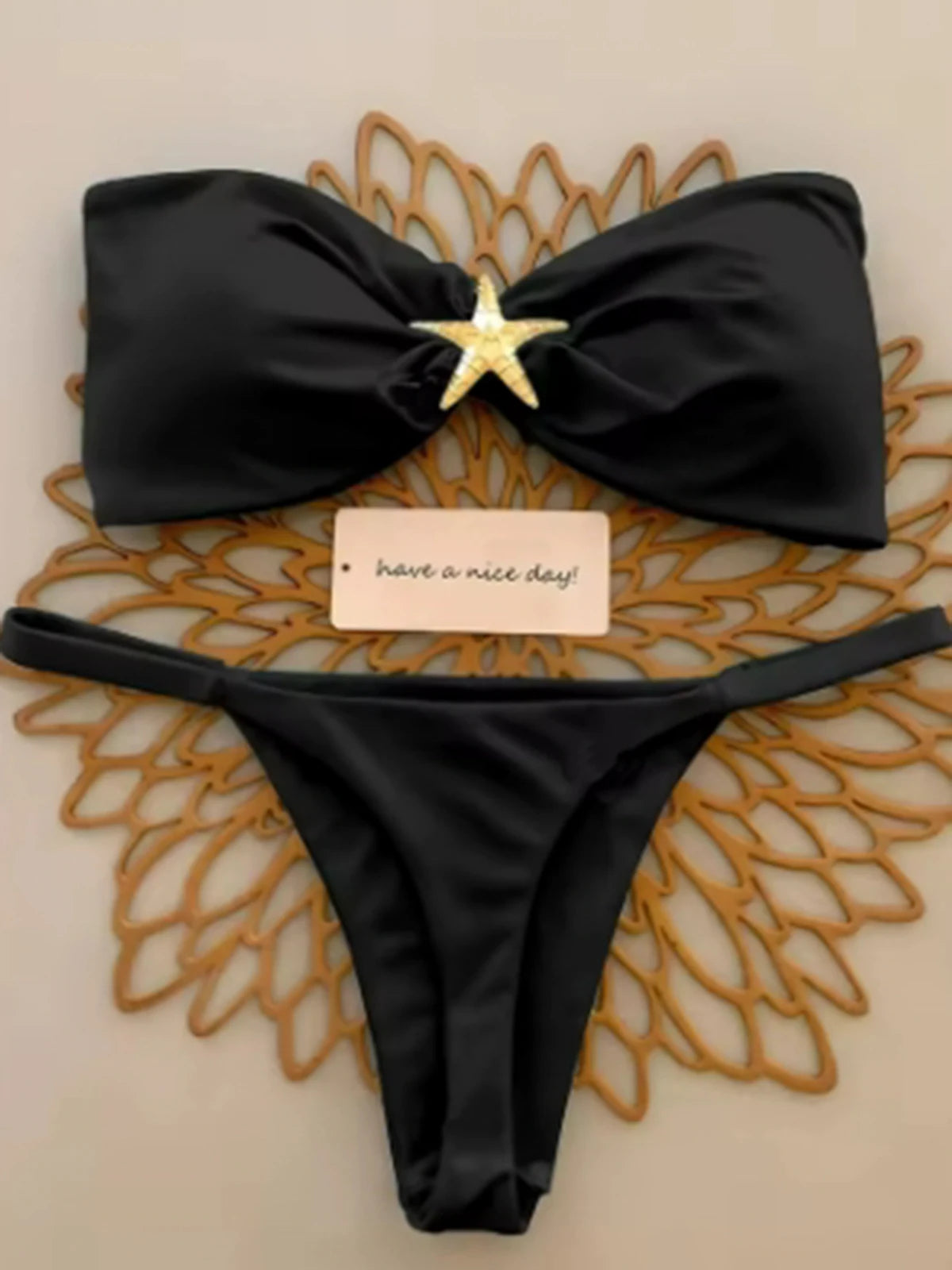 Bandeau Bikinis 2025 Sexy Women Swimsuit Swimwear Female Micro Solid Thong Bikini Set Biquini Bathing Suit Swimming Suits