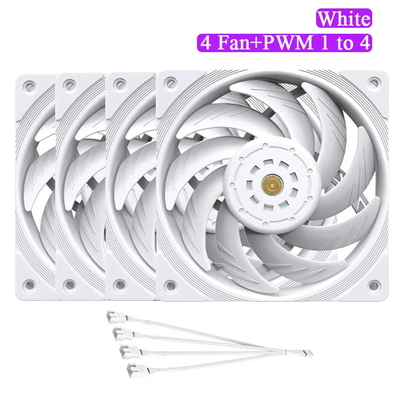 TEUCER T30 CPU Cooler Fan 2150RPM 4PIN PWM 12cm Computer Case Cooling System Fan SFDB Silent PC Gamer CPU Cooler 120mm Fan