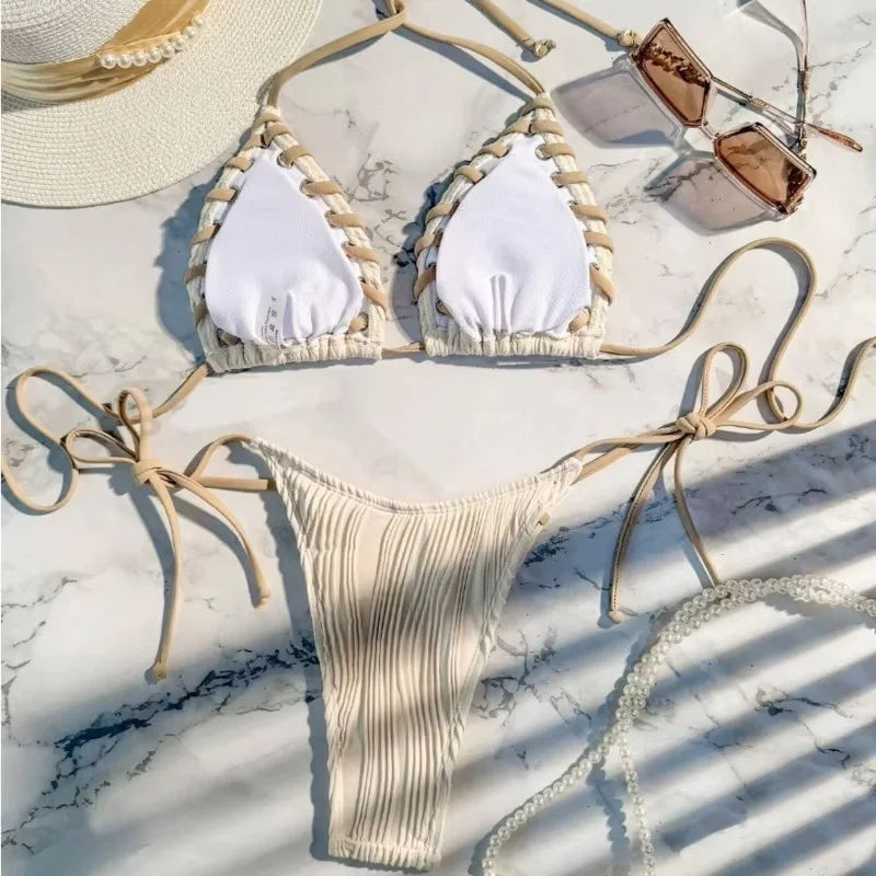 New Sexy Bikinis 2025 Swimsuits Women's Swimwear Push Up Female Beach Swim Wear Bathing Suits Brazilian Bikini Set Pool Bather