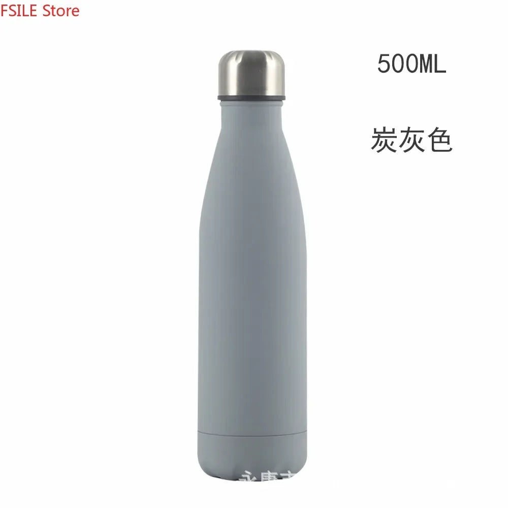 500/750/1000ml Double-Wall Insulated Vacuum Flask Stainless Steel Water Bottle BPA Free Thermos for Sport Water Bottles