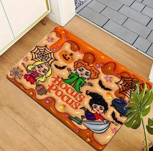 Halloween Welcome Doormat for Indoor and Outdoor Bedroom Use Suitable for Home Halloween Kitchen Home Holiday Entrance Mat Decor