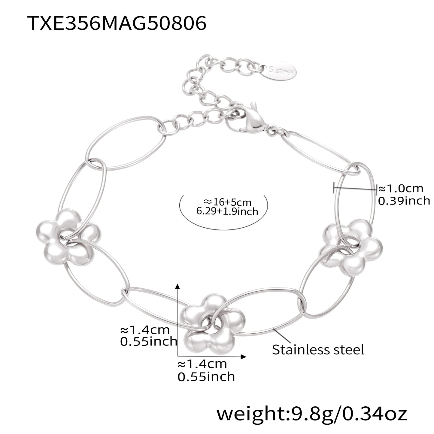 Chain Necklace Bracelet In Stainless Steel With 18k Gold Plated Waterproof Non Tarnish Bracelets Necklaces Jewelry Set For Women