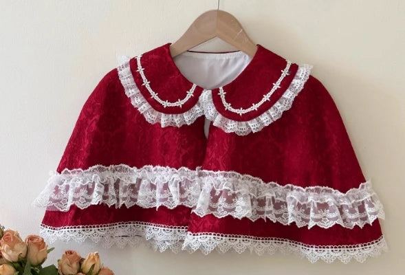 Super Fairy Lolita Dress Set New Spring and Autumn Sweet Girl Women's Flower Lace Bow Shirt Princess Jsk Suspender Dress