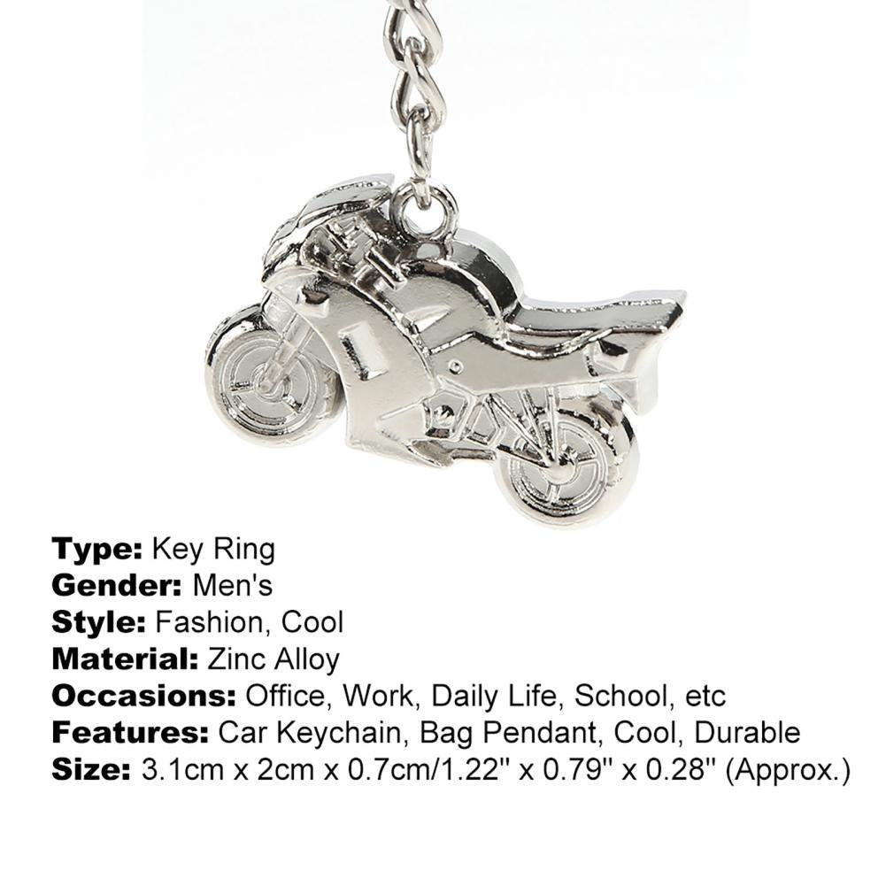 Men Keychain Exquistie Decorative Zinc Alloy Cool Motorcycle Pendant Keyring Men Jewelry Car Key Chain Bag Charm Accessories
