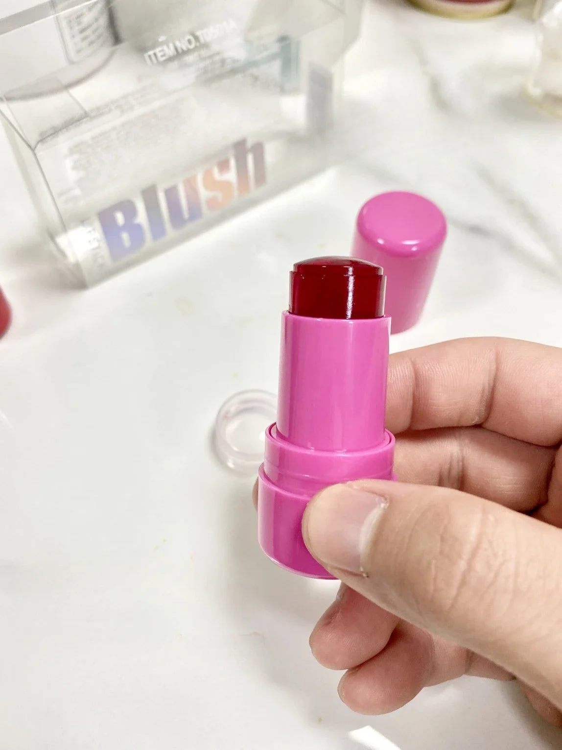 Milk Makeup Blush Stick Lip Tinted Cooling Water Jelly Tint Jelly Blush Stick Watercolor Multi-Use Matte Blush Makeup