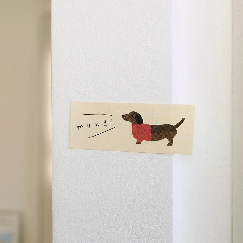 Korean Import Brand Suatelier Happy Dogs Mung Family Stickers Scrapbooking Diy Diary Stationery Sticker Cute Decor Sticker 1183