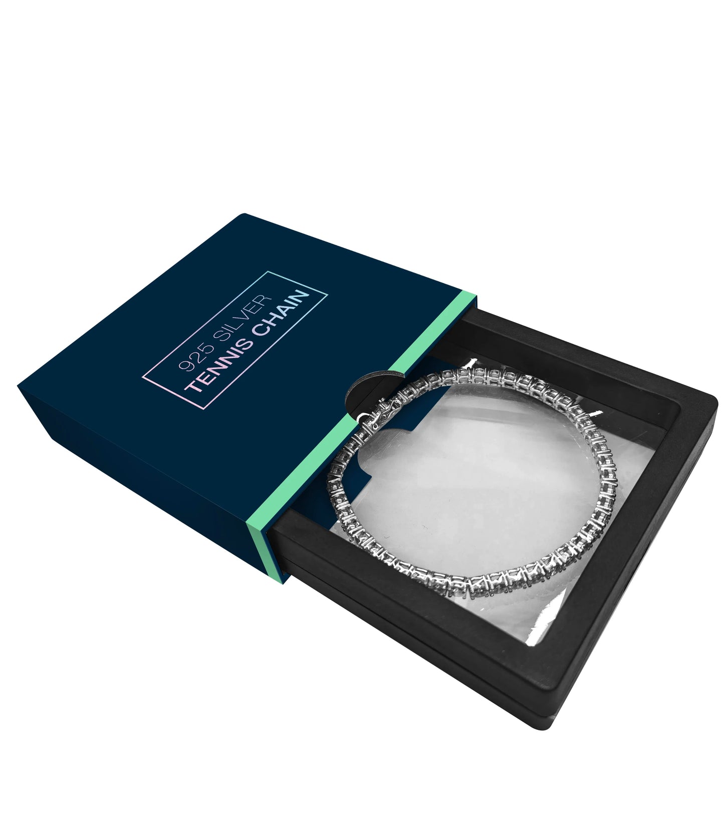 2mm Rainbow Tennis Bracelet Silver 925 Bracelet luxury Bracelets with Exquisite Box 2024 Woman