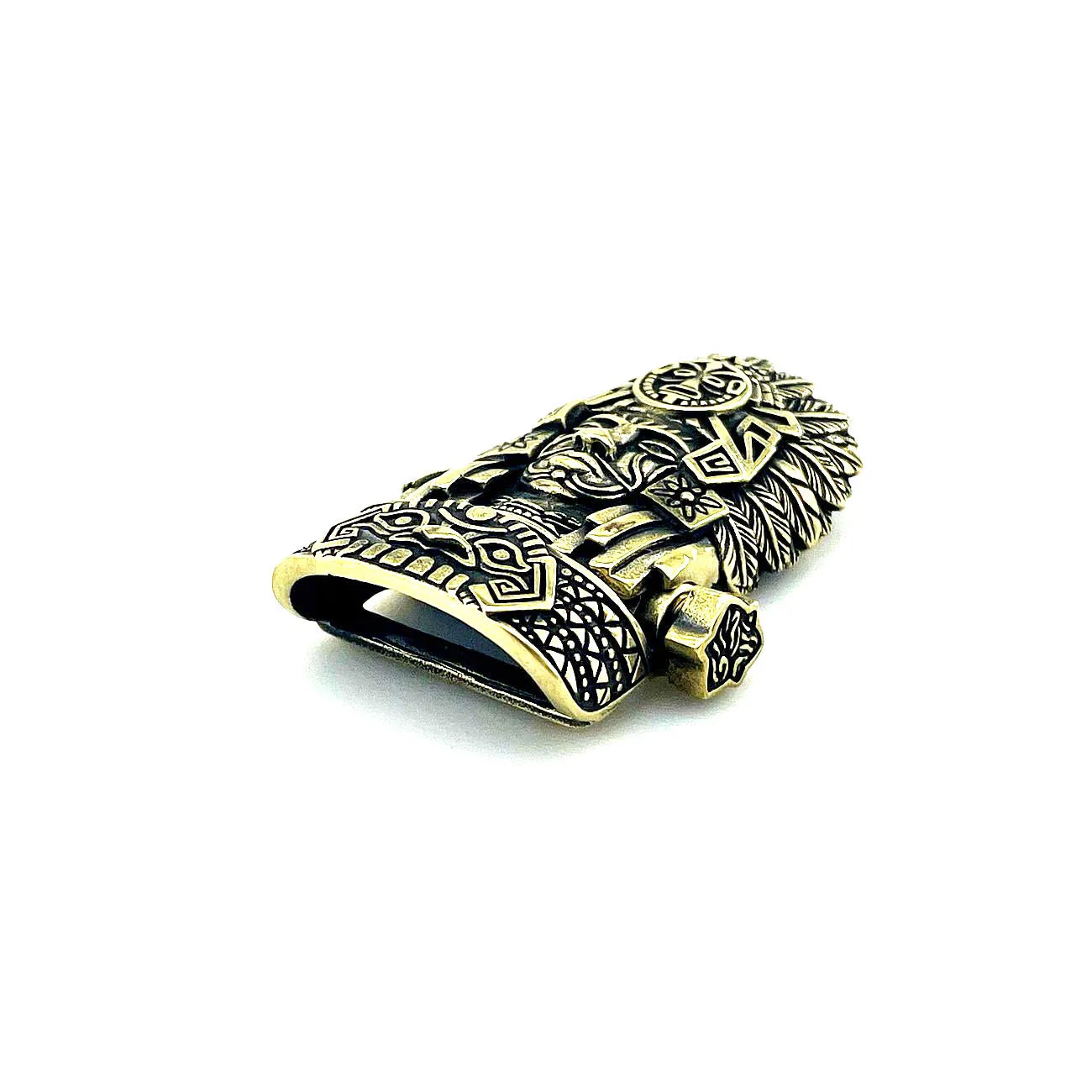 1 Set DIY Part Paracord Bracelet Buckle Brass Chief  EDC Wear Gift For Men Women