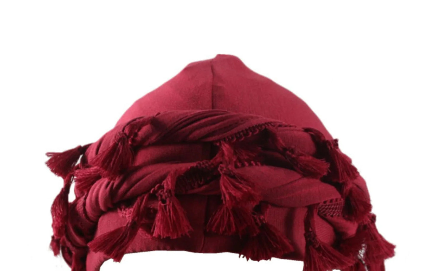 Men Hat Punk Burr Trim Twisted Tail Fringe Cotton Bandana Hat Hop Turban Hats Head Wrap Beanie Cap Solid Color Docker Hat 2024