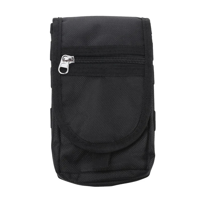 Flip Phone Bag with Three Compartments for Casual Pen Insertion and Waist Hanging Men's Belt Loop Pouch Large Capacity Wallet