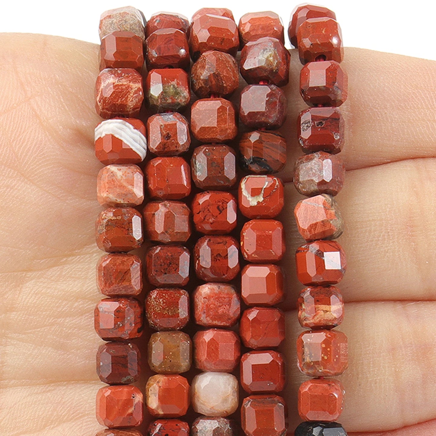 Faceted Natural Tourmaline 5mm Square Cube Shape Beads for Jewelry Making Diy Bracelet Necklace Beading Accessories