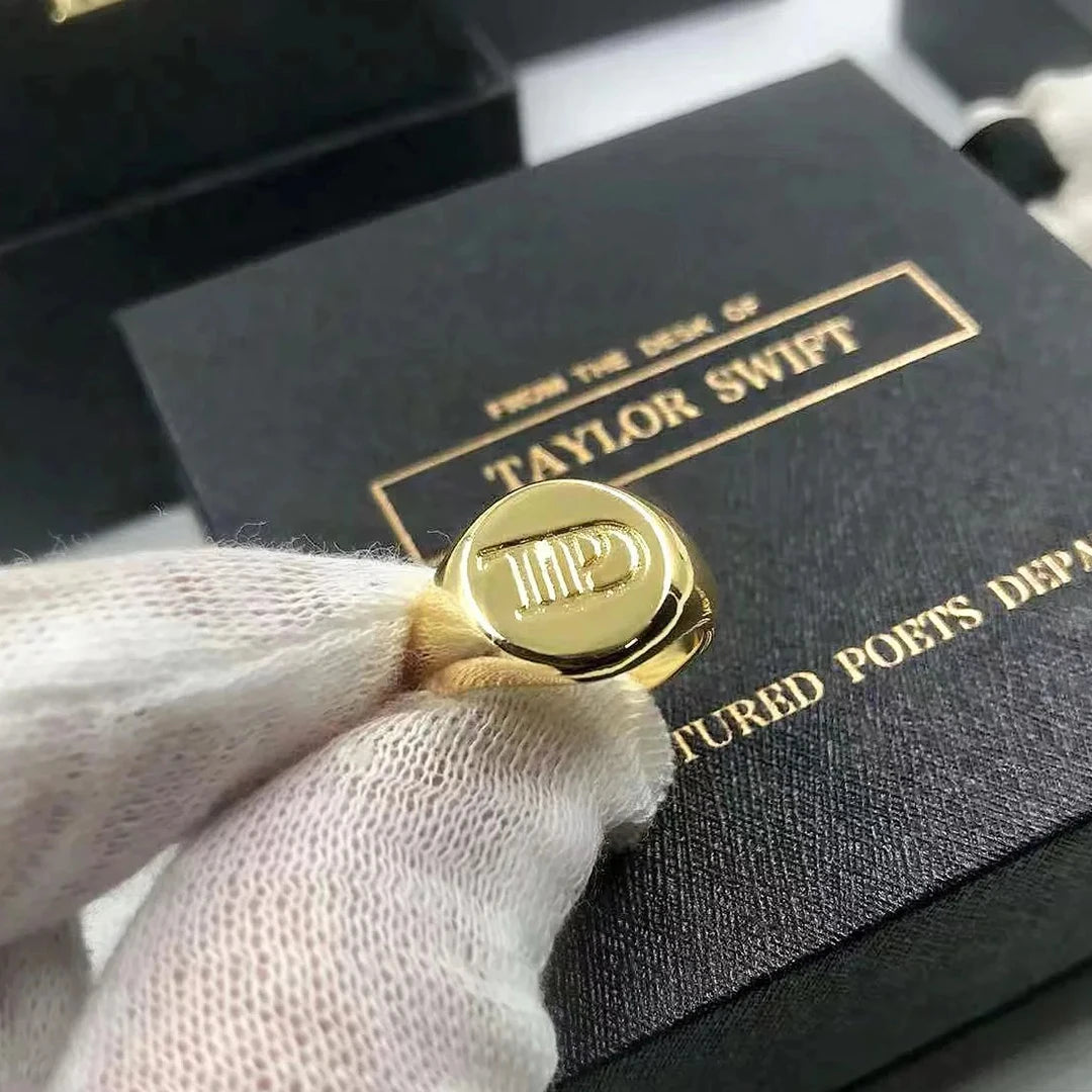 Popular Music Peripherals Taylor Jewelry TTPD Ring for Men and Women Stainless Steel Material.The Gift of Love