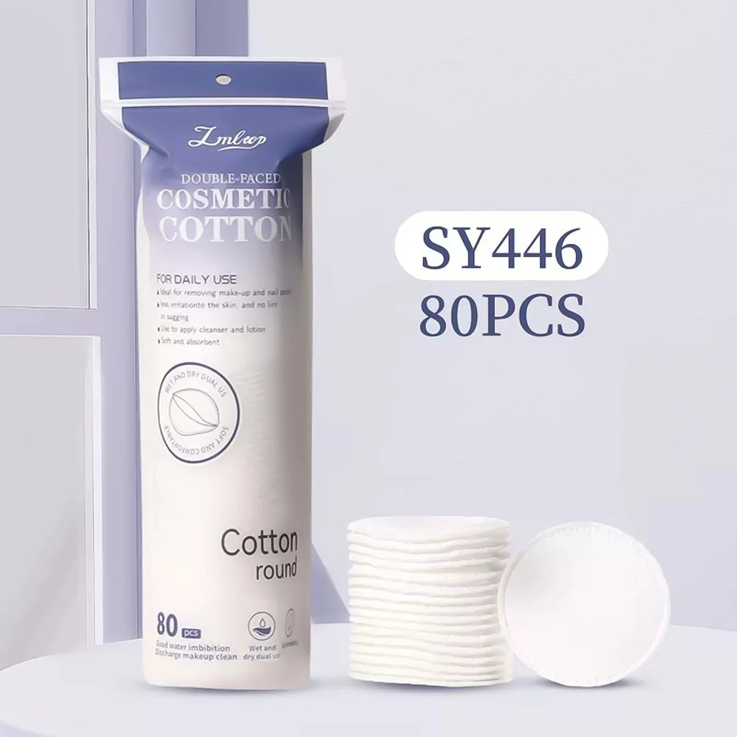 80/100/150Pcs Cotton Pads Disposable for Facial Make Up Nail Polish Remover Round Soft Face Cleansing Remover Makeup Tools