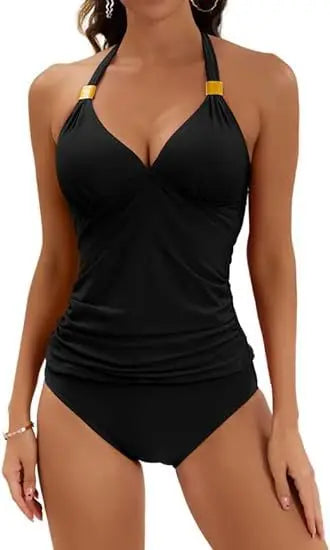 Summer Women Bikinis Set Solid Color 2025 Female Swimwear Push Up For Beach Wear Two-Piece Bathing Suits Sexy Swimming Suits