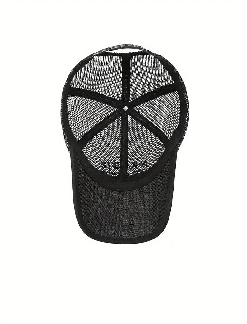 Summer Hats For Men And Women Mesh Baseball Caps Fashion Embroidered Visor Hat Outdoor Embroidered Letter Sun Protection Hat