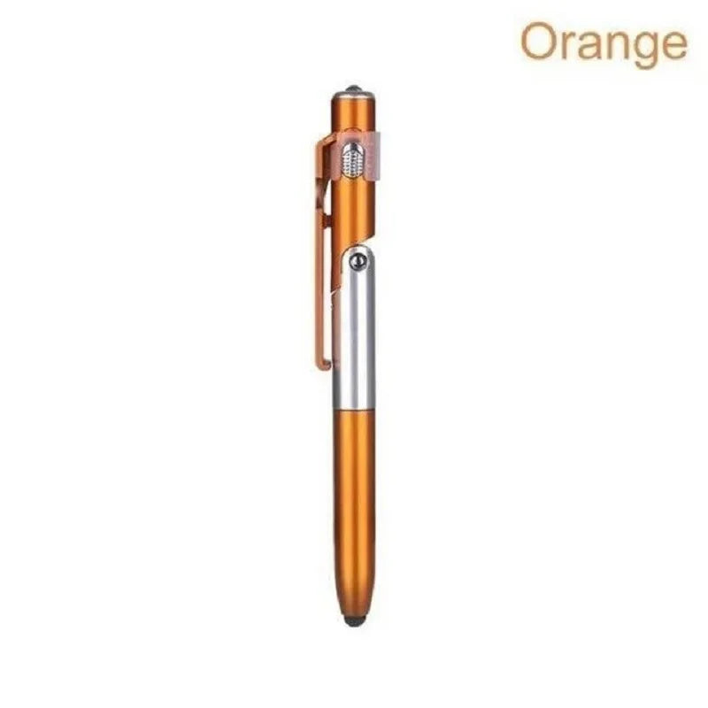 2025 4 In 1 Multifunction Ballpoint Pen With Led Light Folding Phone Holder Touch Screen Stylus Office School Student Stationery