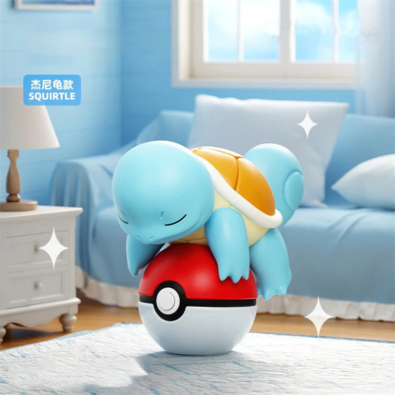 Authentic Pok é mon Pok é Ball Night Light Doll Handmade Pikachu CHARMANDER Doll Model Ornament Children's Toy Christmas Gift