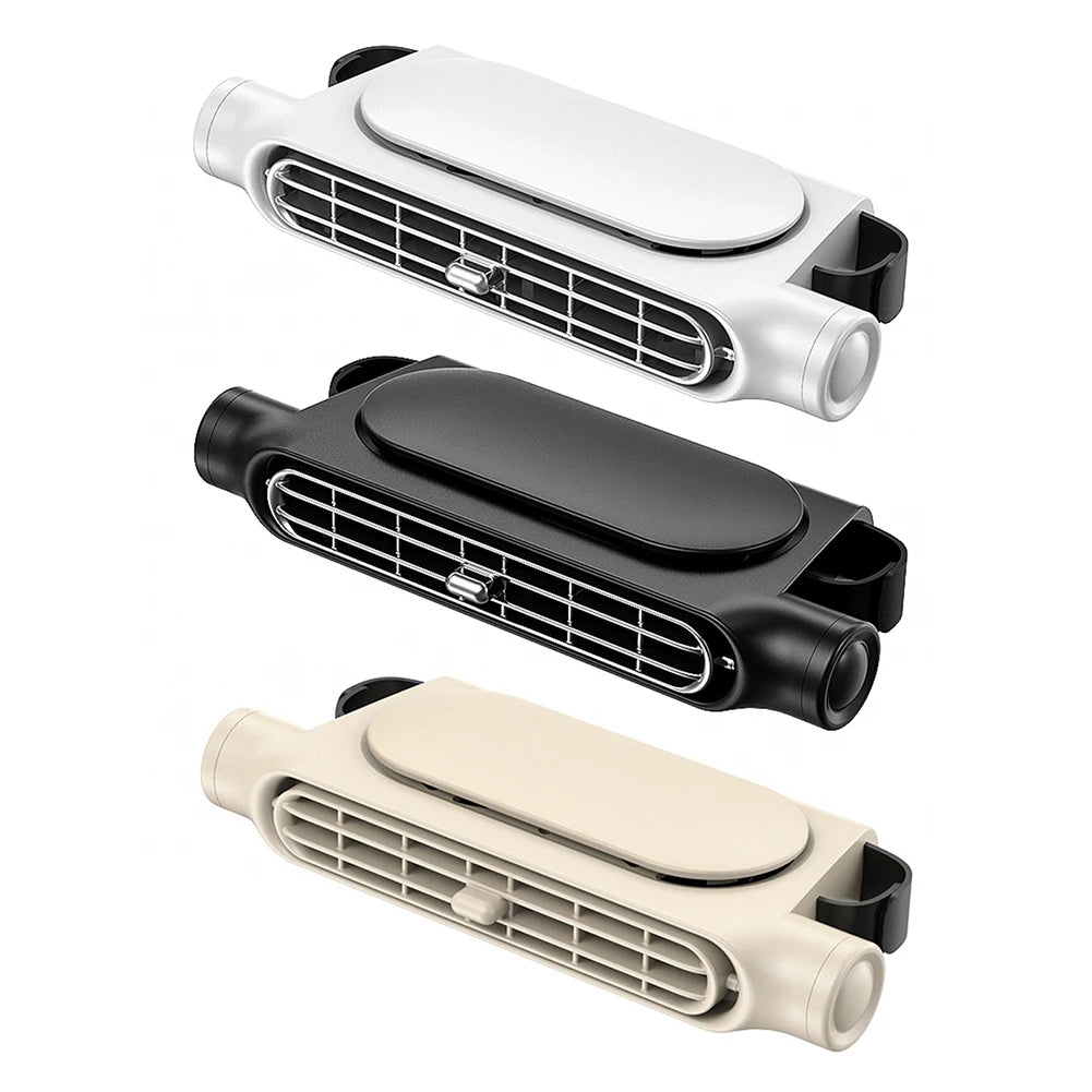 Car Backseat Cooling Fan Electric Auto Backseat Car Fan 3 Speeds Adjustable Wind Speeds Cooling Tool for Mini Cars RVs Sedans