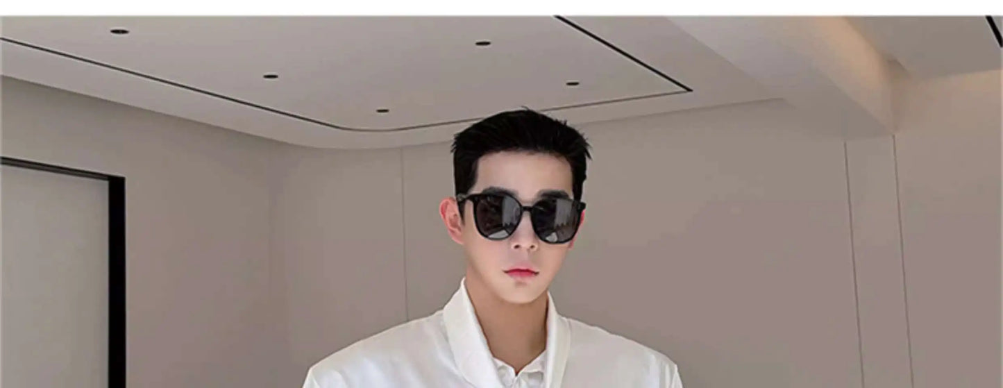 IEFB Korean Fashion Men's Shirt Bow Tie Design Loose Simple Fresh Long Sleeve Casual 2024 Spring Solid Color Male Tops 9C5081