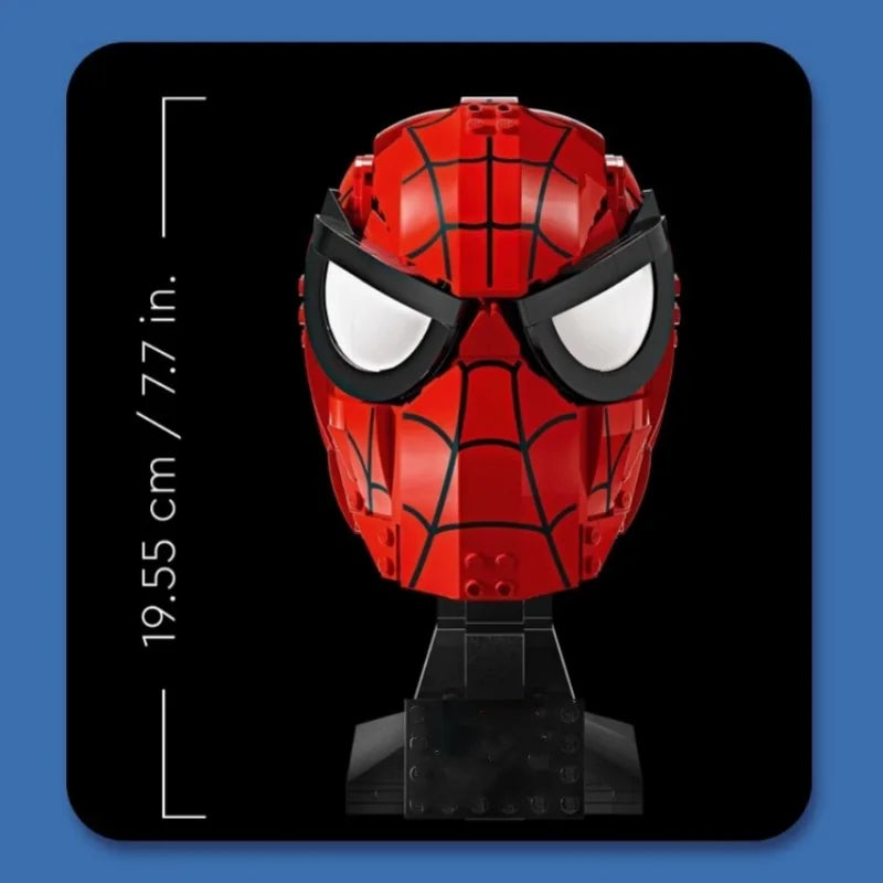 Venom Building Blocks Spiderman Ironman Darth Vader Head Assembly Marvel Super Heroes 3D Model Mini Brick Toy For Christmas Gift