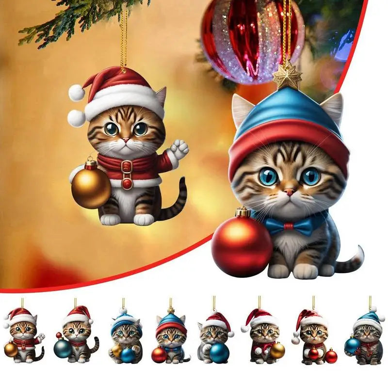 Christmas Countdown Advent Calendar Cat Ornament Calendar Cartoon Festival Supplies Funny Wall Decoration Christmas gift