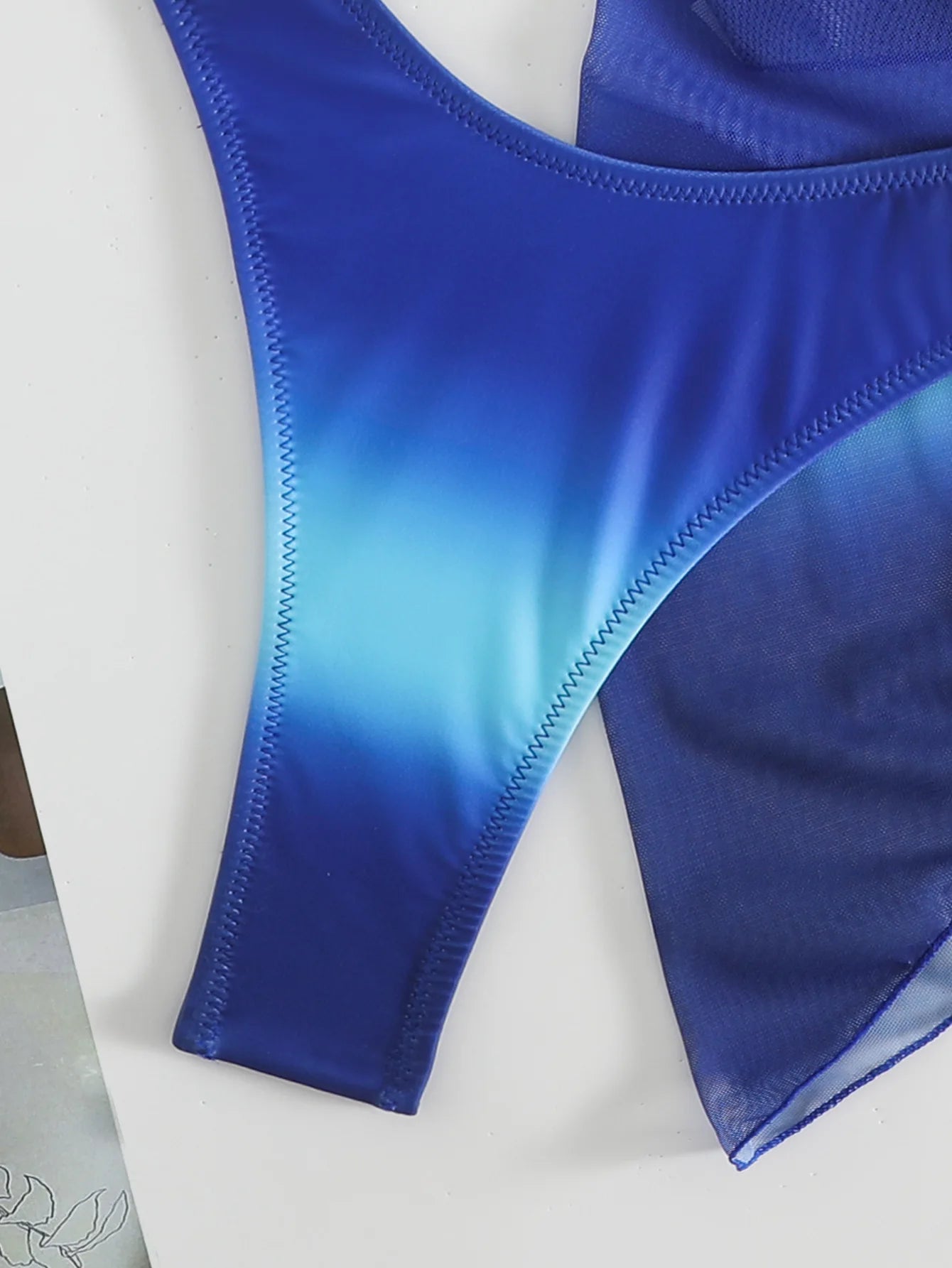 Sexy Brown Gradient Bikini 2024 Swimwear Women Halter Push Up Bra Mesh Skirt 3 Piece Swimsuit Bathing Suit Cover Up Bikinis Sets