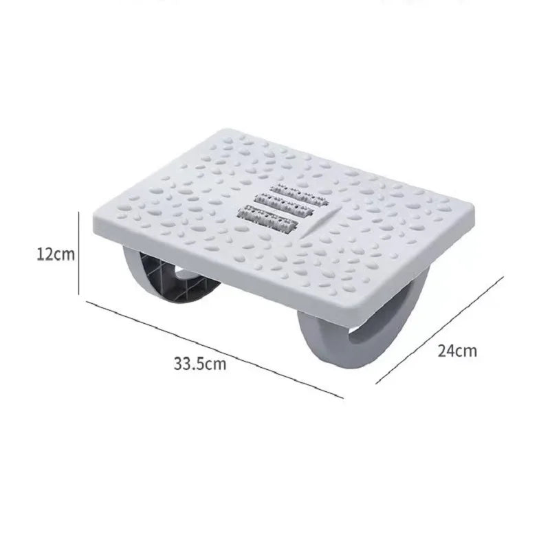 Portability Foot Rest Under Desk Footrest Ergonomic Foot Stool With Massage Rollers Foot Rest Foot Massage Footstool Shake