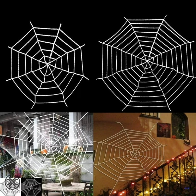 Super Giant Stretchy Cobweb Spider Web Decor Ideal for Halloween Party Haunted House Scary Props Horror Yard Outdoor Decoration