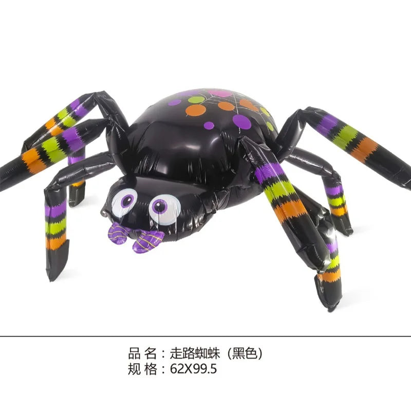 New Halloween Terror Spider Balloon Ghost Festival Party Shopping Mall Event Decoration Home Yard Halloween Photo Props Balloon
