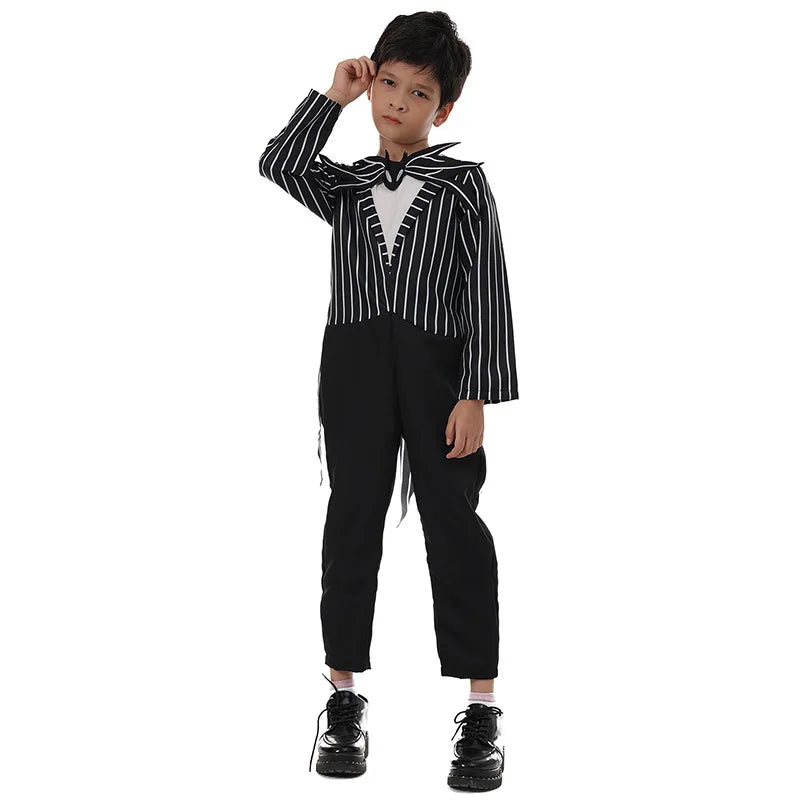 Boys Girls Halloween Sally Jack Cosplay Costume for Kids The Nightmare Before Xmas Role Play Dress up Toddler Classic Clothes