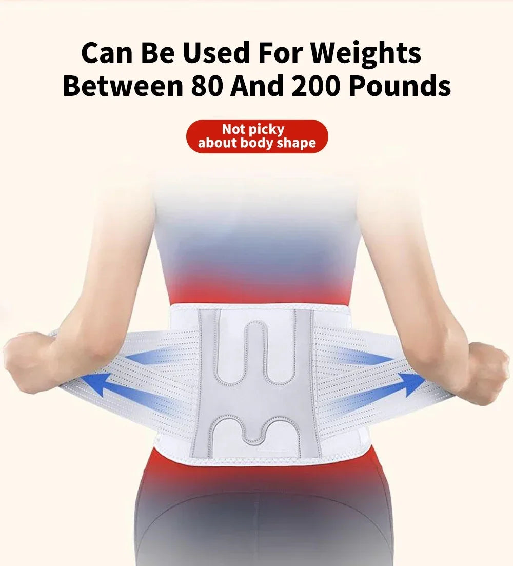 Electric Heating Waist Hot Compress Massager Vibration Lumbar Brace Belt Waist Back Massage Pain Relief Care Blood Circulation