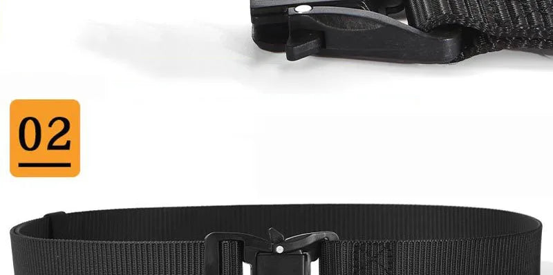 Plus Large LONG Size 125 140 160 180cm Men's Belt Canvas Multi-functional Tactical Quick Release Magnetic Alloy Buckle Belts