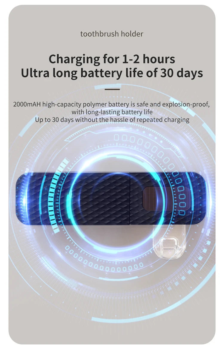 1 smart toothbrush rack wall mounted 3-slot toothbrush intelligent drying rack, toothpaste dispenser, household daily necessitie