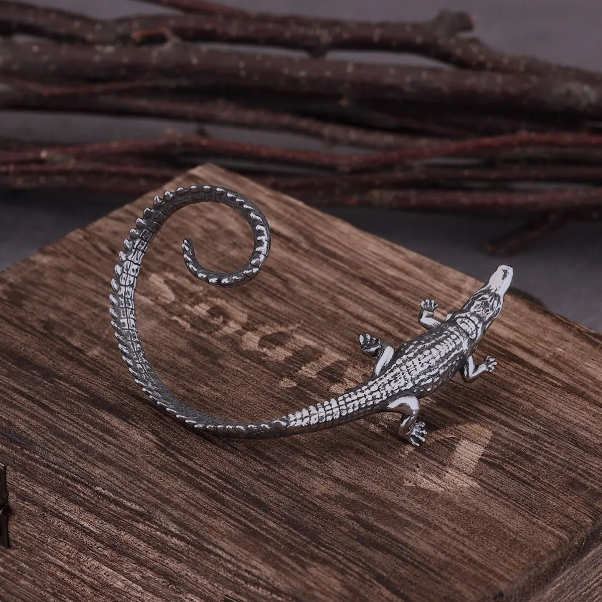 Stainless Steel Long Tailed Crocodile Clip Earring Fashion Creative Female Elf Ear Non-piercing Cuff Earring Wedding Party Gift