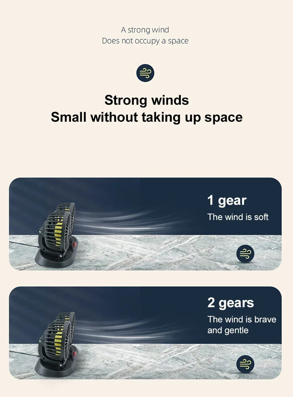 Car 5V 12V 24V Fan Cooling Car Fan Dual Head Usb Car Fan 2 Speeds Adjustable Auto Cooler Air Fan Car Accessories Wind Regulation