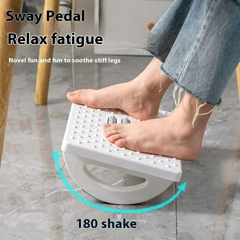 Portability Foot Rest Under Desk Footrest Ergonomic Foot Stool With Massage Rollers Foot Rest Foot Massage Footstool Shake