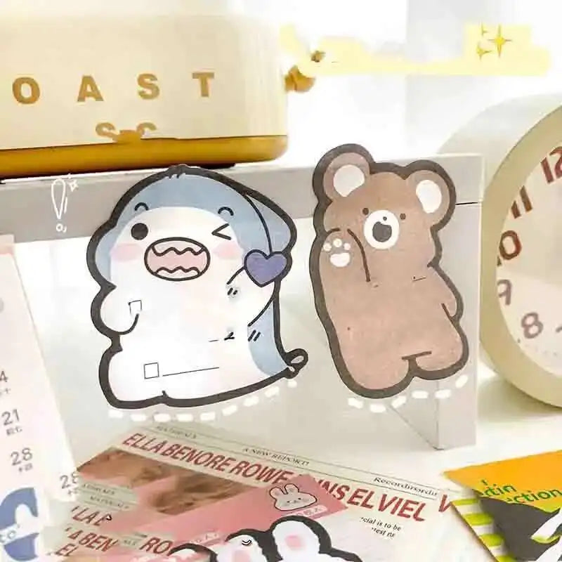 1 Pieces Lytwtw's Sticker Cute Kawaii Animal Sticky Notes Notepad Memo Pads Office School Supplies Stationery