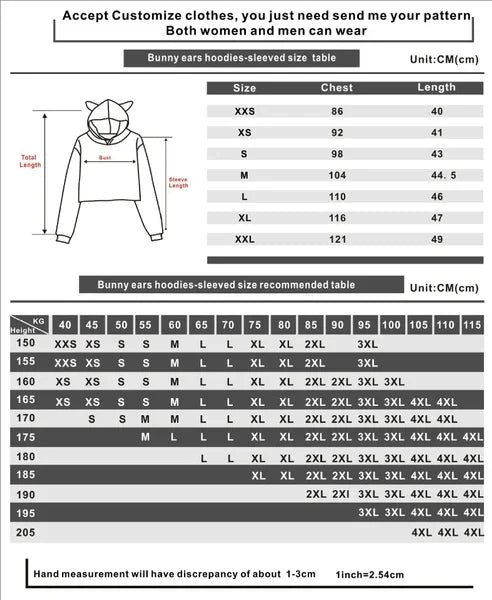 New Anime Hoodie Womens Girls Cat Ear Sweatshirts Hip Hop Short Hooded Pullover Crop Top Himiko Toga Printing Cat Ear Hoodies